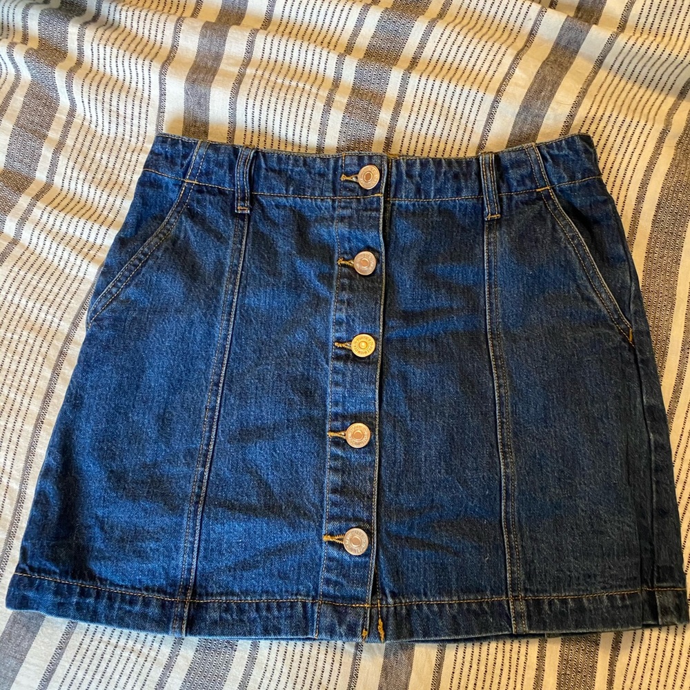 Forever 21 button down mini skirt